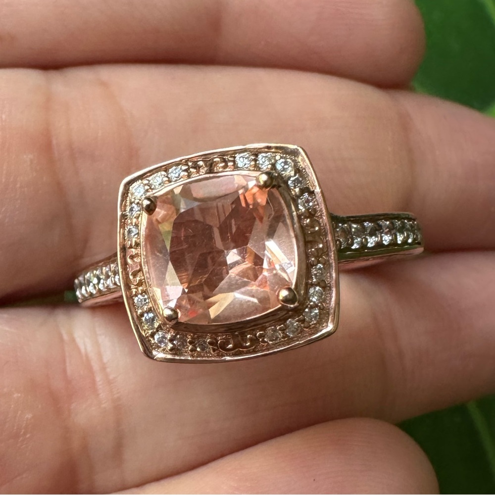 Vanna K CZ Ring in Rose Gold Plated 925 Sterling Silver - Picture 3 of 10